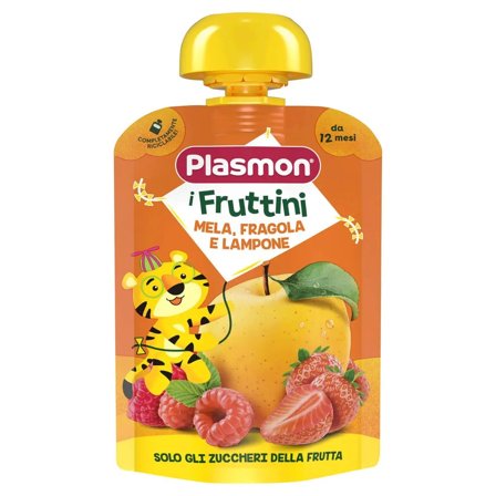 Plasmon I Fruttini Mela/Fragola/Lampone 130g
