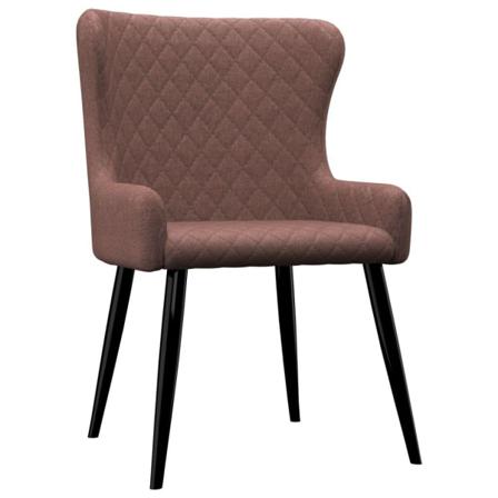 Vidaxl Matstolar 2 St Brun Tyg Brun