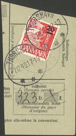 Færøerne - AFA 4y stemplet på klip