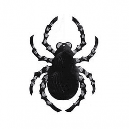 Stor, glitrende edderkop af pap