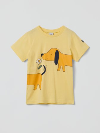 Polarn O. Pyret - Print T-shirt - 122 - Childrenswear - yellow