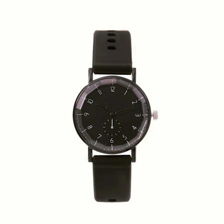 Rosa Digital Enkla Kvinnors Klänningar Märkesklockor Mode 2023 Ny Casual Silikonarmband Damkvartsklocka Presentklocka Black