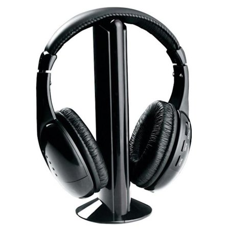 Trådløst headset over ear FM-radio pc tv hovedtelefon sender med mikrofon til computer