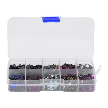 5000 st platta botten Hot Fix Rhinestones Nail Art Telefonfodral Dekor DIY Smyckesfynd