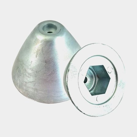Ânodo de zinco Tecnoseal TQ30000, para propulsor de proa, compatível com Quick BTQ/BTR 300