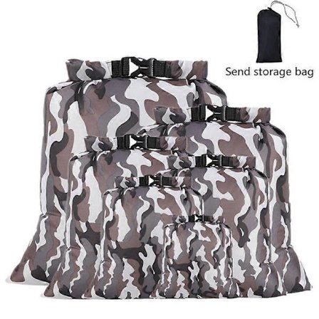 Vattentätt Dry Bag Set 6 st, för Kajakpaddling Forsränning Båtliv Vandring Camping Resor Backpacking