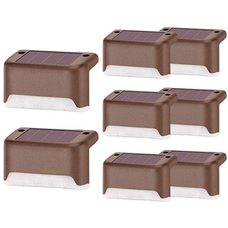 8-pack aurinkokennovalaisin aitaan, kaiteeseen, portaisiin, seinävalaisin[JUN]