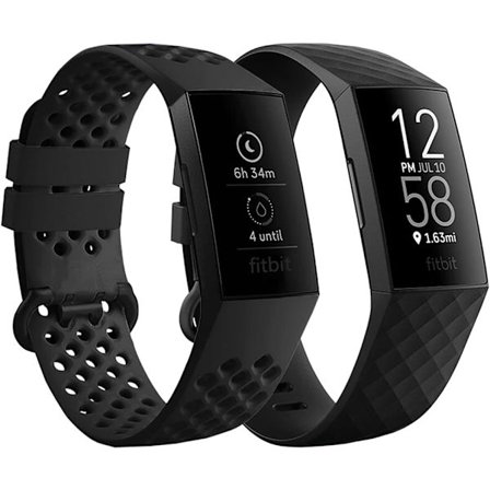 Vaihdettava ranneke, yhteensopiva Fitbit Charge 3/Fitbit Charge 4 -rannekkeiden kanssa, naisille ja miehille, nestemäisestä silikonista valmistetut 