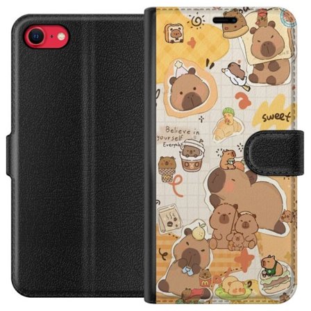 Kompatibelt Plånboksfodral till Apple Apple iPhone 7 Kawaii capybara mobilskal med gulliga djurmotiv