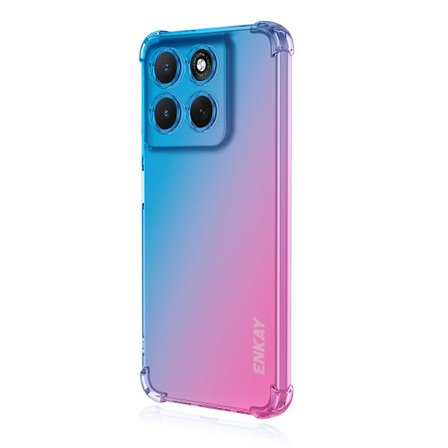 SKALO Motorola Moto G86 Power 5G ENKAY Gradient Extra strong TPU Cover - Blå-Pink