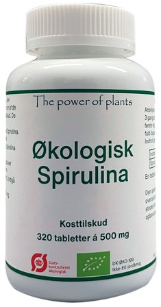 The power of plants Spirulina Ø 320 tabl., Helse & Madvarer, Ingredienser, Spirulina
