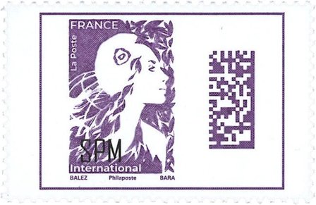 St. Pierre & Miquelon - Marianne - Postfrisk frimærke