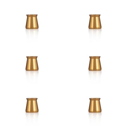 Lysbeskytter, elegant lystilbehør 6-pakke Guld