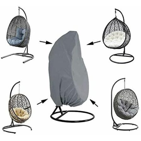 Hängstolsöverdrag, 230×200 cm skyddsöverdrag för hängstol dammskydd, grå