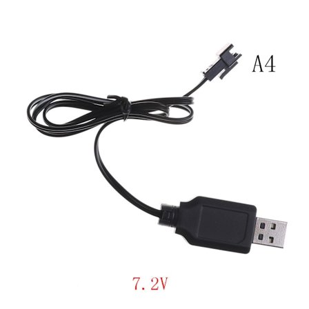 DC 3.6V-7.2V RC Batteripaket USB Laddare Adapter