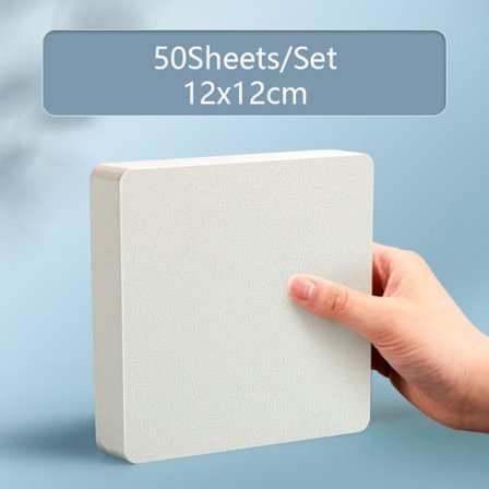 50 ark/ set Akvarellpapper Konstmålning Specialpapper 02 02