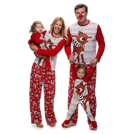 /EA/Familjematchande set Bomulls Julpyjamas 120CM Barn