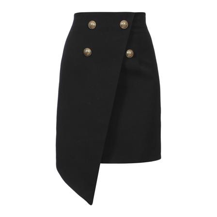 Balmain Rok , Zwart , Dames , Maat: M Korte rokken