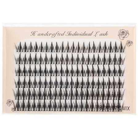 6 Rader Individuelle Vipper Myke Tykke MIX8-12MM MIX8-12MM