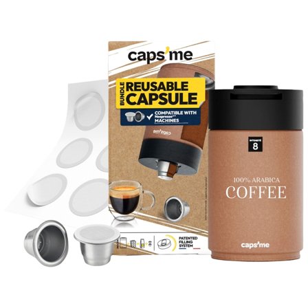 Capsme Kaffekapselsæt 9 x 15 cm - Sort/brun | KitchenOne