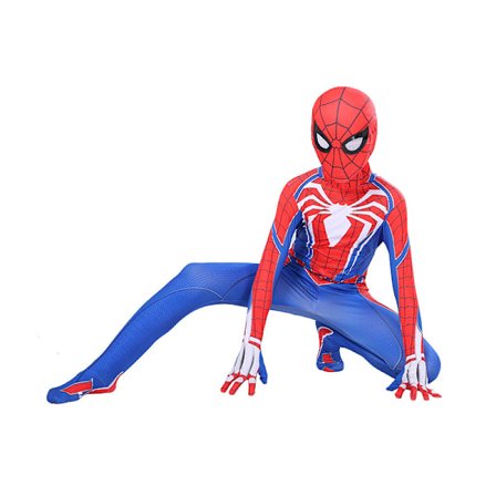 Spiderman Advanced Suit Cosplay Kostume Party Jumpsuit Pasform 100CM
