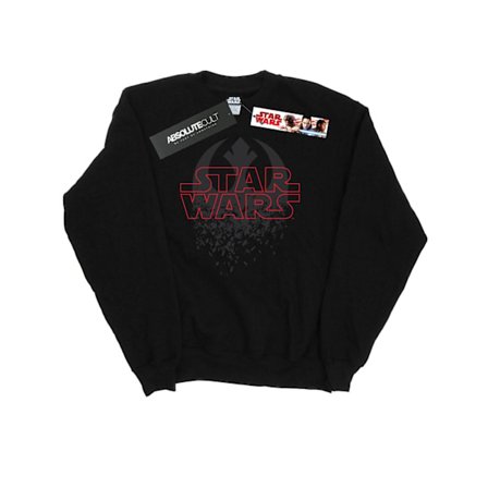 Star Wars The Last Jedi Shattered Emblem Sweatshirt L Svart