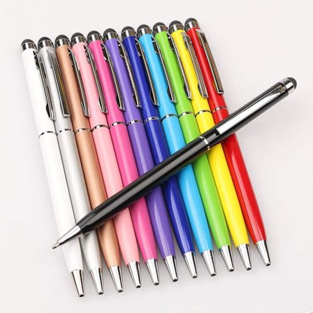 Set med 12 Stylus-pennor och bläckpennor, 2 i 1 Universal Capacitive