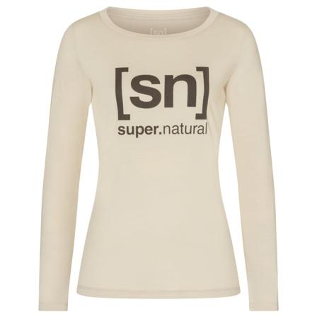 Super.natural Women's Essential I.D. LS Women long-sleeved sweaters Beige XS