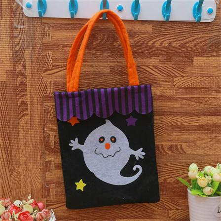 Halloween Bärbar Godispresentpåse Pumpkin Ghost Snack Förvaring B