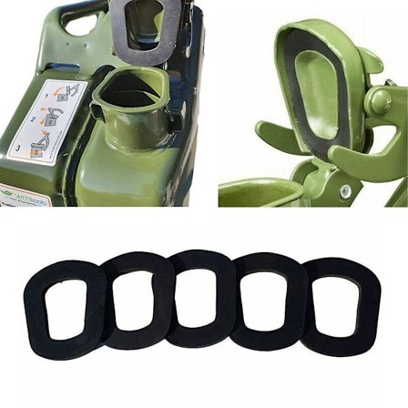 5X GUMMITÄTNING Metall Bränsledunk Pip Passar 5 10 20 Liters Dunkar