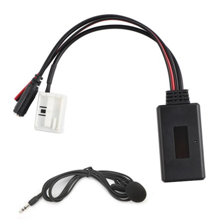 12Pin Peugeot Bilradio RD4 Bluetooth Musik AUX Telefonsamtal Handsfree MIC Adapter