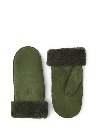 Hestra Sheepskin Mitt Green - Green - 7