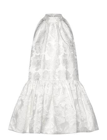 Flora Halterneck Mini Dress White Malina