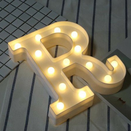 LED Alphabet Letter Lights Large Light Up Plast