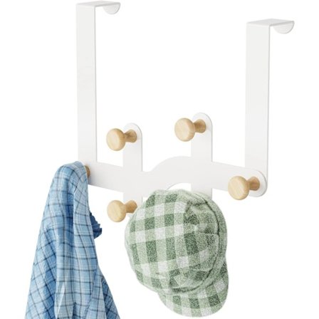 Knage til dør hvid, dørhængere, dørstativ, over døren