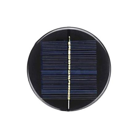 Mini Solpanelsmodul 6v 2w 0,35a 80mm Runt Diy-batteri Epoxi