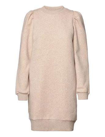 Carmelle Sweat Crew Neck Dress Beige Second Female