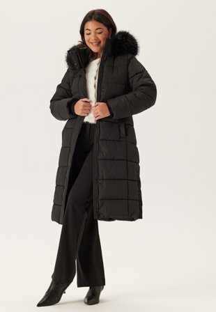 BUBBLEROOM - Long Padded Jacket - Black