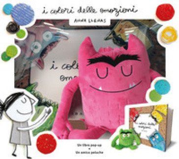 I colori delle emozioni pop up. Ediz. a colori. Con minipeluche rosa Anna Llenas