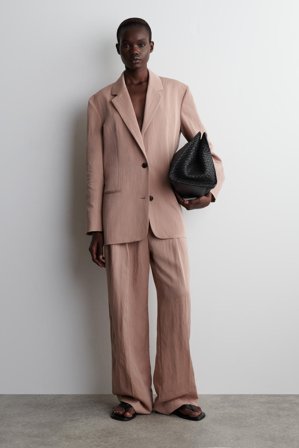 COS Women's Blazer Fluido Oversize in Rosa