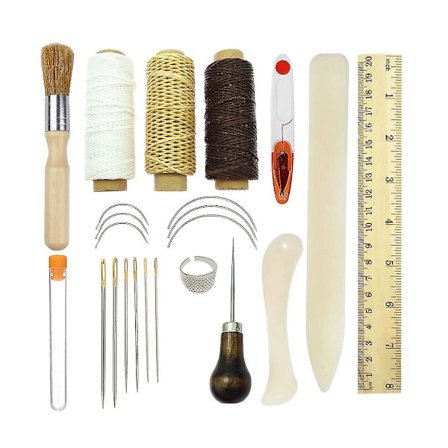 23 stk. Lær Søm Reparasjon Bokbinding Verktøysett