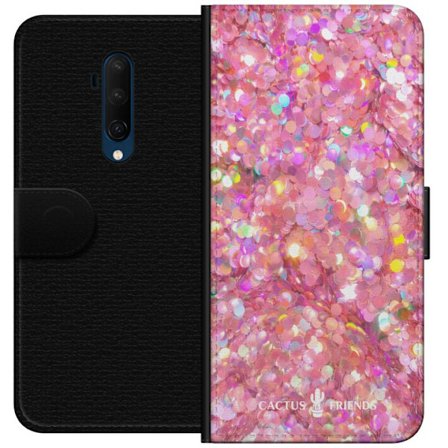Yhteensopiva Lompakkokotelo OnePlus OnePlus 7T Pro Cactus and Friends – PinkGlitter