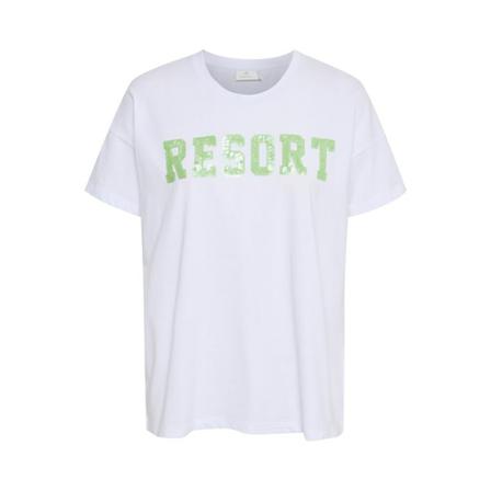 Kaffe KAralva T-Shirt Hvid, Dame T-shirts