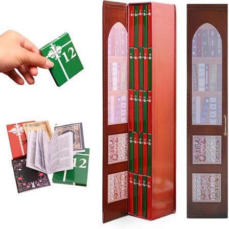 Miniatyr Bok Adventskalender 2025 med 24 Små Böcker till Jul [TOP1]