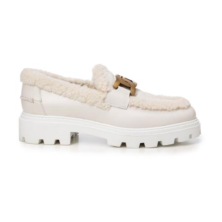 Tod's, Loafers Wit, Dames, Maat:39 EU