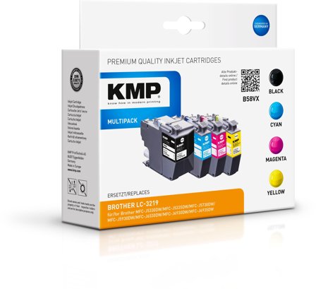 KMP MULTIPACK B58VX - 4-pack - Høy ytelse - svart, gul, cyan, magenta - kompatibel - blekkpatron