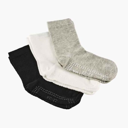 Biltema - Barnestrømpe med silikongrep 22–24 tre par