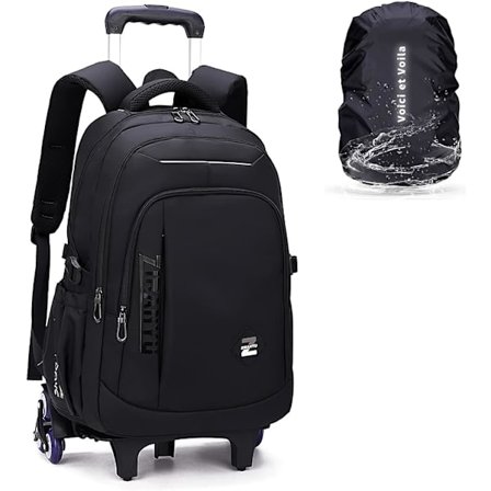 Rullekuffert skolesæk rygsæk med hjul skoletaske hjul børn piger dreng børne rygsæk rygsæk teenager galakse