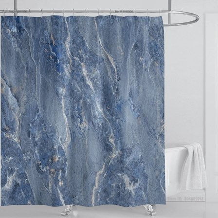 Marmor Vattentätt Duschdraperi med Krokar, Tryckt Tvättbart Duschdraperi, Heminredning, B180xH180cm