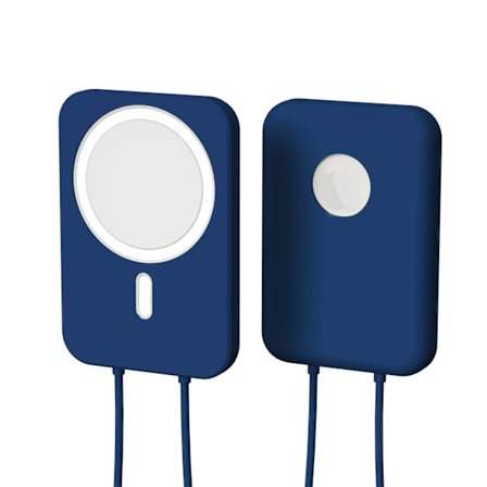 Silikonfodral till iPhone 12 MagSafe trådlös powerbank